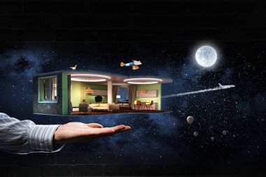 İç senin hayalini gerçekleştirmek. Karışık teknik