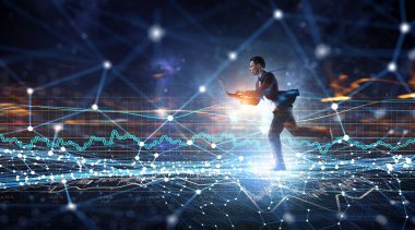 İş harekete geçti. Karışık teknik