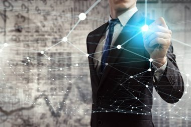 Sosyal bağlantı kavramı. Karışık teknik