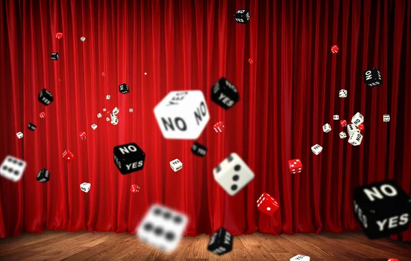 Gambling and casino concept . Mixed media — Stock Photo, Image