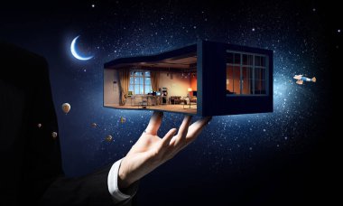 İç senin hayalini gerçekleştirmek. Karışık teknik