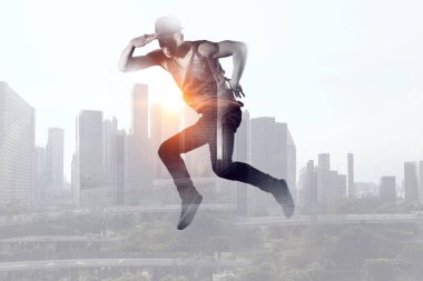 B-boy bazı performans taşır. Karışık teknik