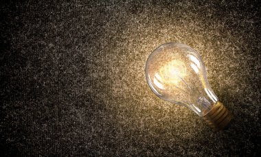 Elektrikli ampul doku. Karışık teknik