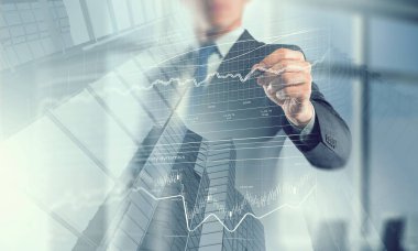 Onun ticari büyüme ve ilerleme. Karışık teknik