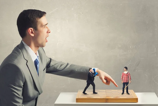 Competition and strategy in business . Mixed media — Stock Photo, Image