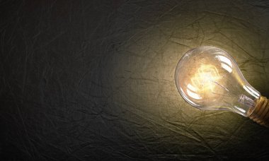 Elektrikli ampul doku. Karışık teknik
