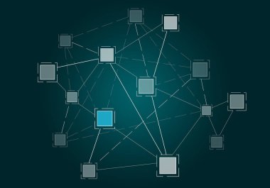 Ağ iletişimi ve bağlantı zemin