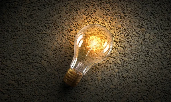 Elektrisk glödlampa på konsistens — Stockfoto