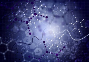 Tıbbi arka plan. Karışık teknik