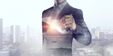 Onun ticari büyüme ve ilerleme. Karışık teknik