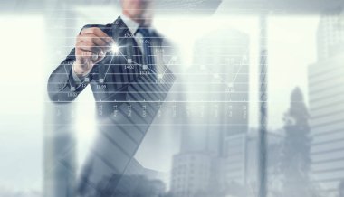 Onun ticari büyüme ve ilerleme. Karışık teknik