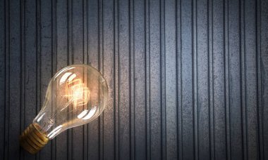 Elektrikli ampul doku. Karışık teknik