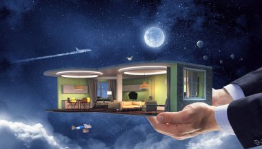 İç senin hayalini gerçekleştirmek. Karışık teknik