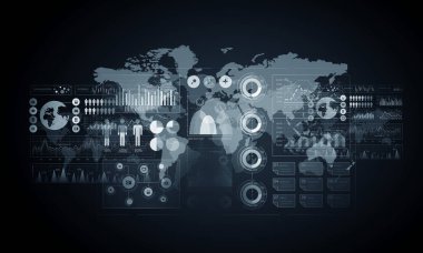 Ağ topluluk arka plan. Karışık teknik