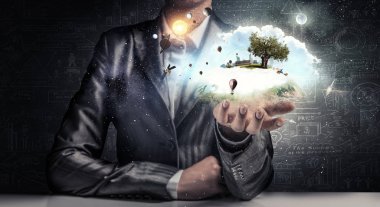 Çevre sağlıklı yaşam. Karışık teknik