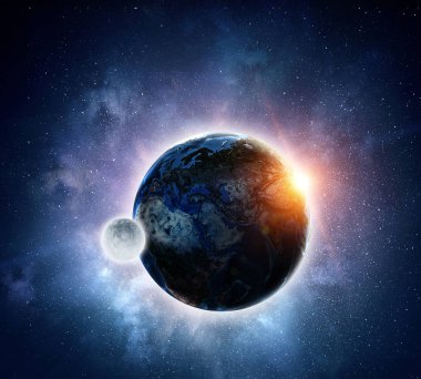 Benzersiz Bizim evrenimiz. Karışık teknik