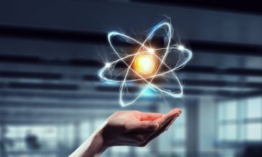 Palm atom simgesini. Karma ortam. Karışık teknik