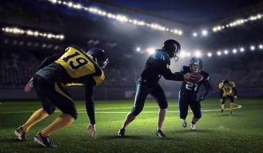 Amerikan futbol oyuncuları Arena. Karışık teknik