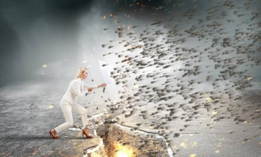 Bu meydan kadar güçlü. Karışık teknik