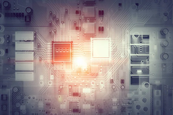 Microcircuit fond numérique. Techniques mixtes — Photo