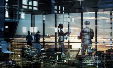 Günlük ofis hayatı. Karışık ortam . Karışık ortam