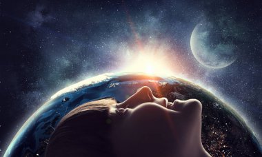 Bu büyük dünya keşfetmek. Karışık teknik