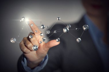 Ağ iletişimi ve iletişim kavramı. Karışık teknik