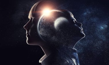 Ne kadar büyük bir düşünsene bu dünya. Karışık teknik