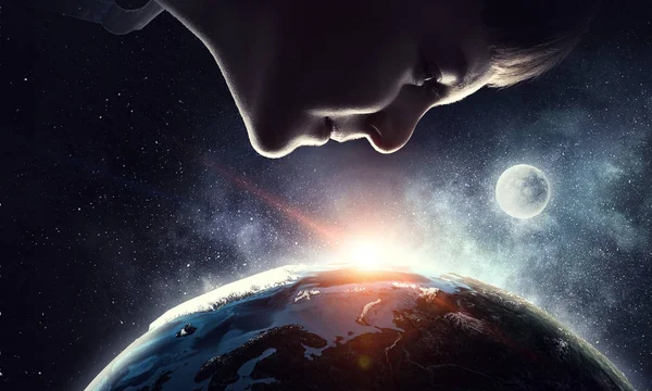 Bu büyük dünya keşfetmek. Karışık teknik