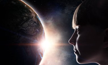 Bu büyük dünya keşfetmek. Karışık teknik