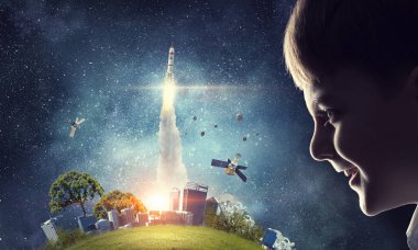 Bu büyük dünya keşfetmek. Karışık teknik