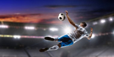 Futbol maçı sıcak anlar. Karışık teknik