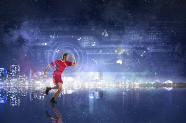 Hiç kaçmayı kes. Karışık teknik