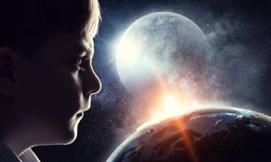 Bu büyük dünya keşfetmek. Karışık teknik