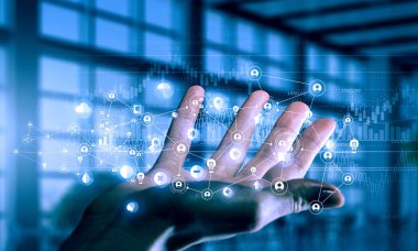 Kablosuz teknolojiler sunmaktadır. Karma ortam. Karışık teknik