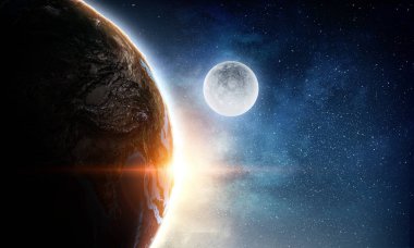 Benzersiz Bizim evrenimiz. Karışık teknik