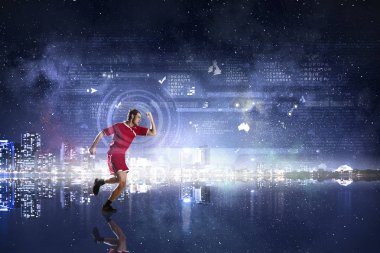 Hiç kaçmayı kes. Karışık teknik