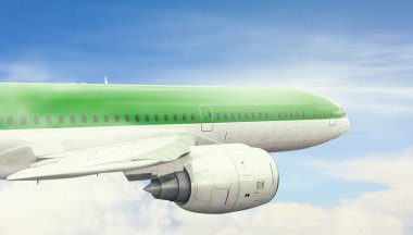 Uçak gök yüksek. Karışık teknik