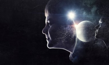 Ne kadar büyük bir düşünsene bu dünya. Karışık teknik