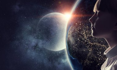 Bu büyük dünya keşfetmek. Karışık teknik