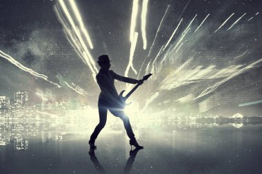 Onun yaşam tarzı müziktir. Karışık teknik