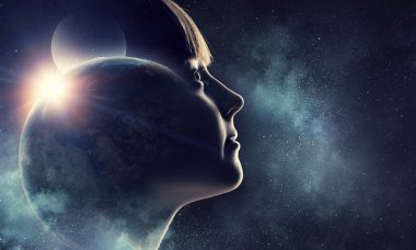 Bu büyük dünya keşfetmek. Karışık teknik