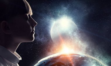 Bu büyük dünya keşfetmek. Karışık teknik