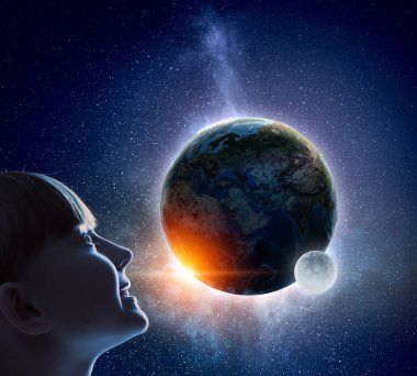 Bu büyük dünya keşfetmek. Karışık teknik