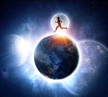 Sonsuz enerji ve motivasyon. Karışık teknik