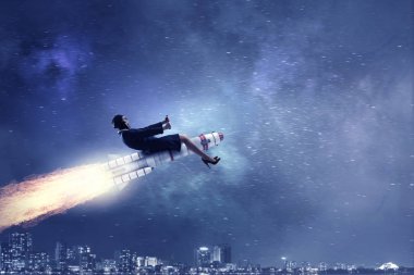 Uzay roketi kadınlarda. Karışık teknik