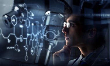 Yenilikçi teknolojileri bilim ve tıp. Karma ortam. Karışık teknik