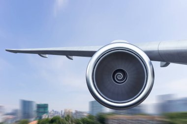 Uçak gök yüksek. Karışık teknik