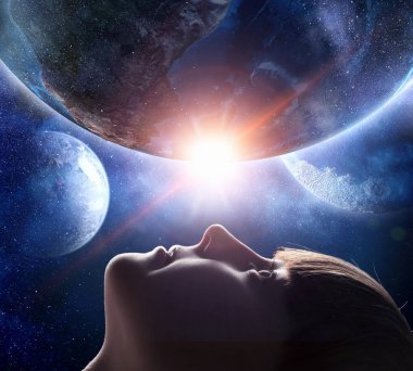 Bu büyük dünya keşfetmek. Karışık teknik