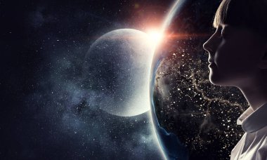 Bu büyük dünya keşfetmek. Karışık teknik